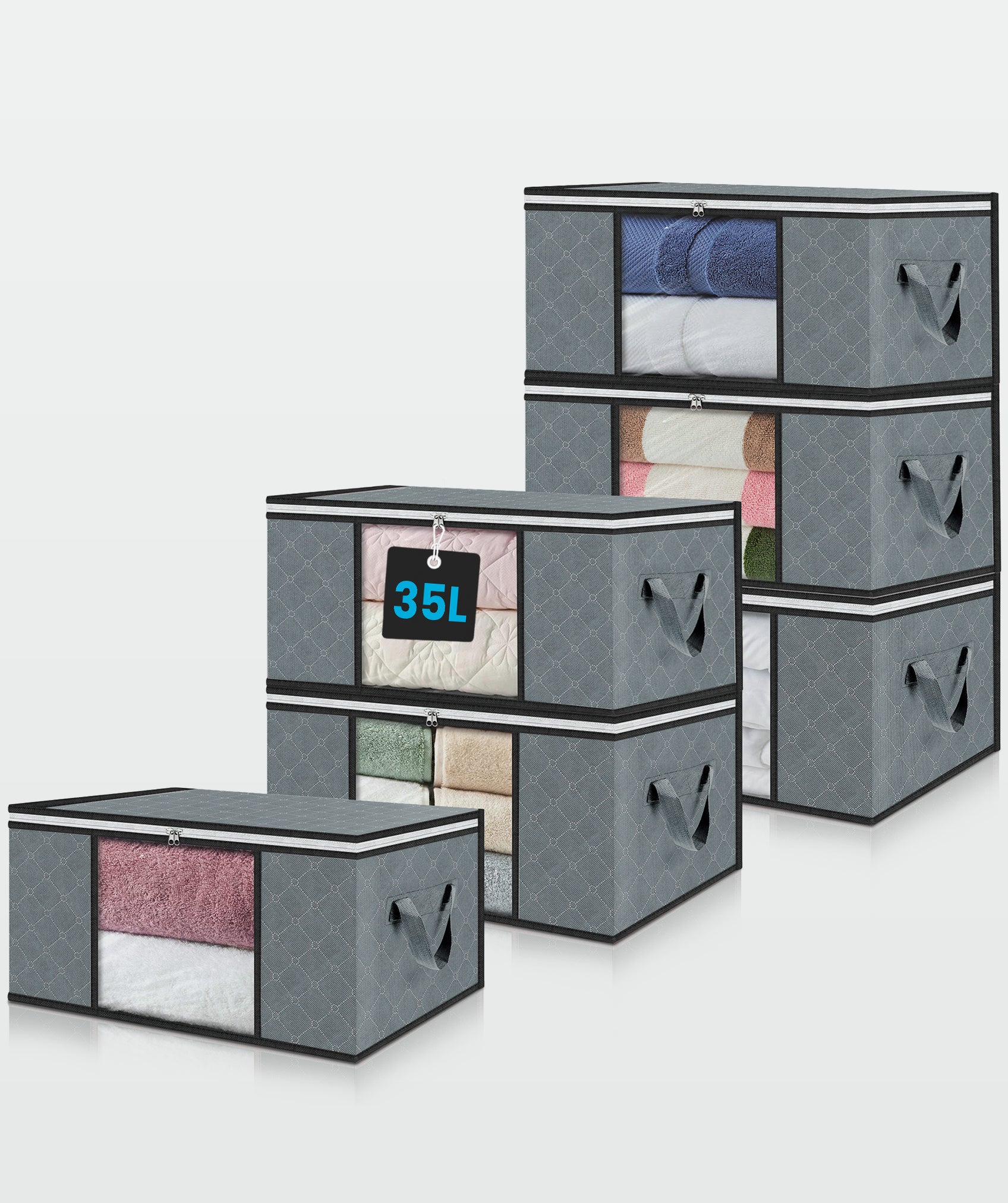 Cajas de almacenamiento (por 6 unidades)