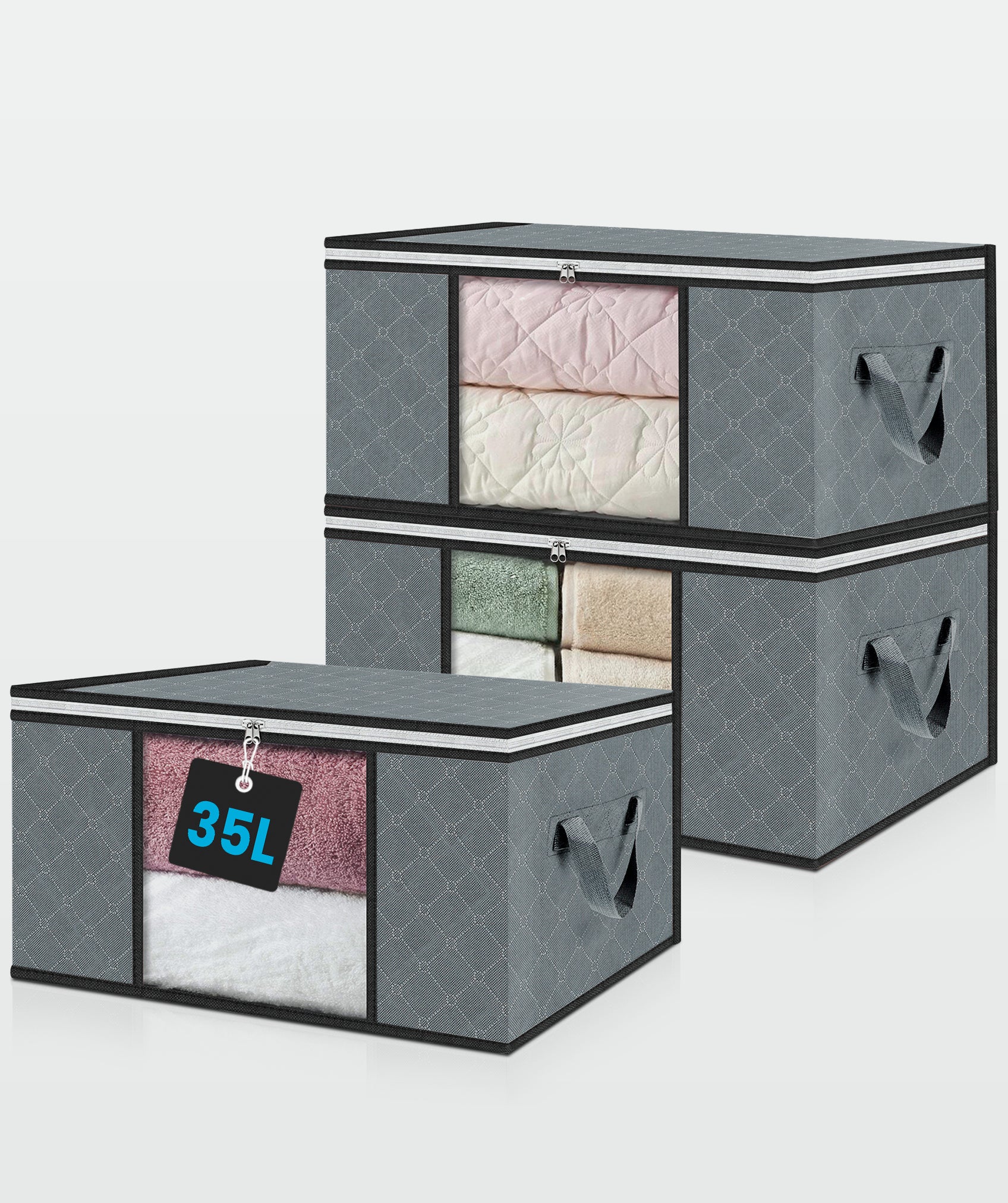 Cajas de almacenamiento (por 3 unidades)