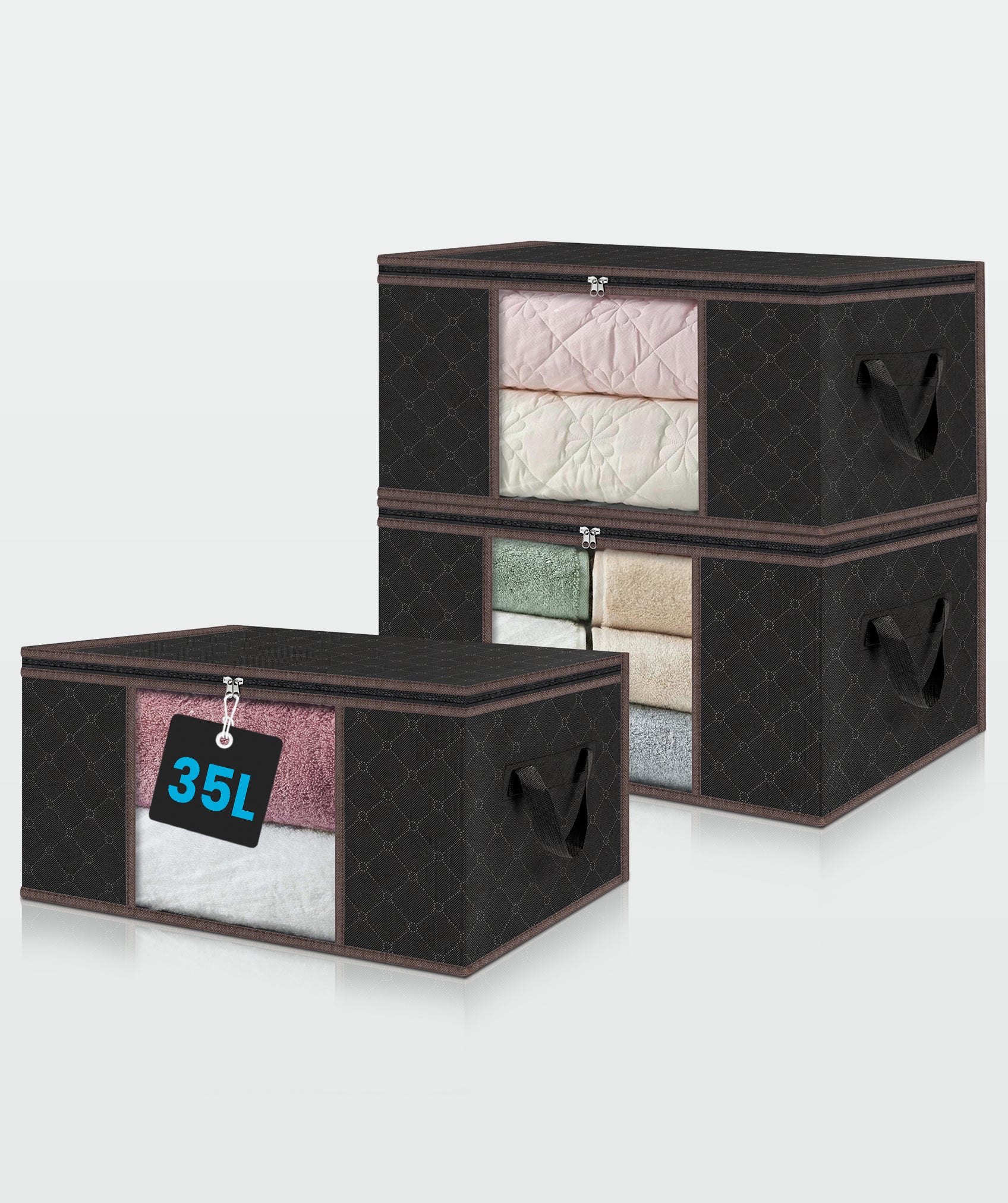 Cajas de almacenamiento (por 3 unidades)