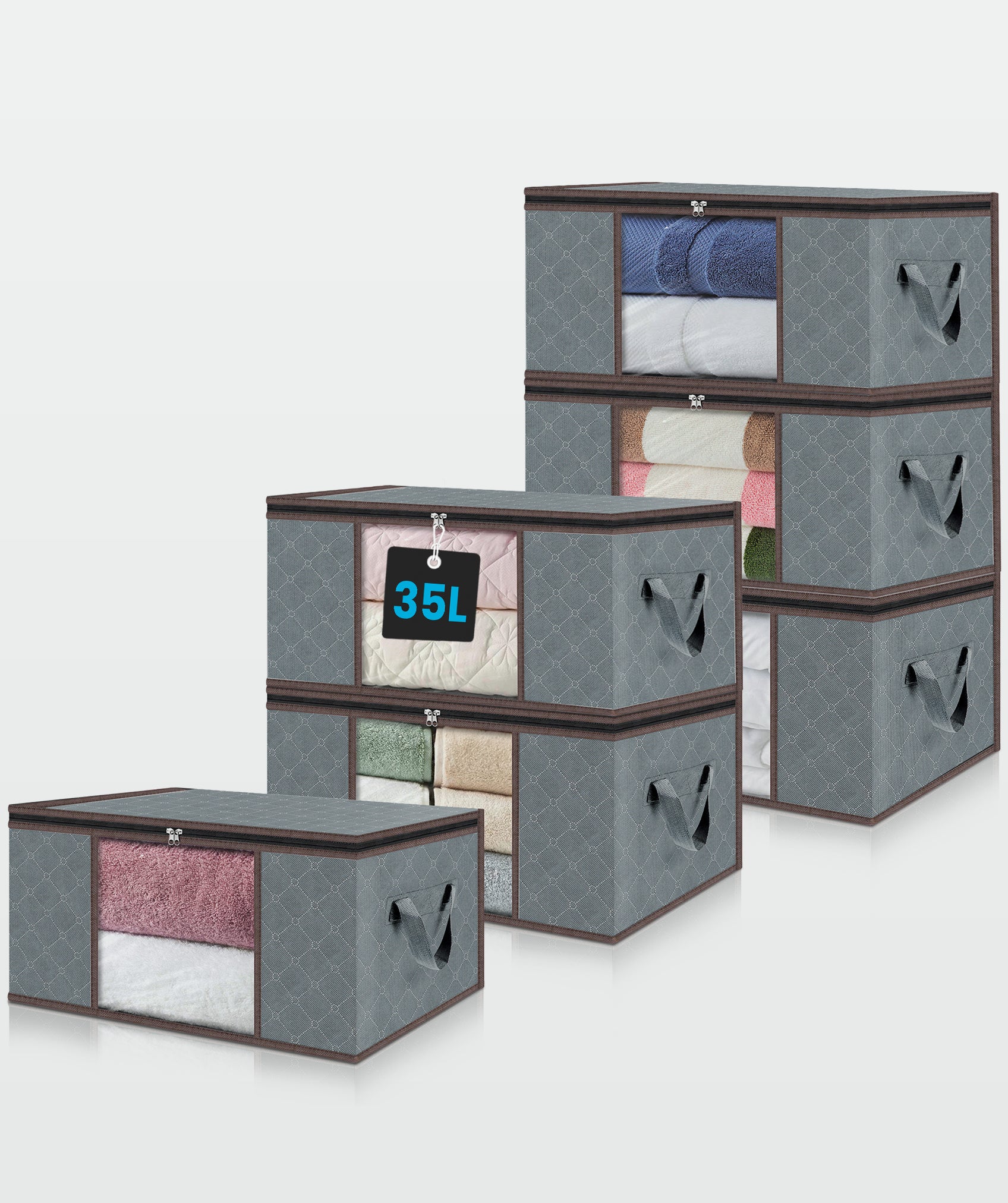 Cajas de almacenamiento (por 6 unidades)