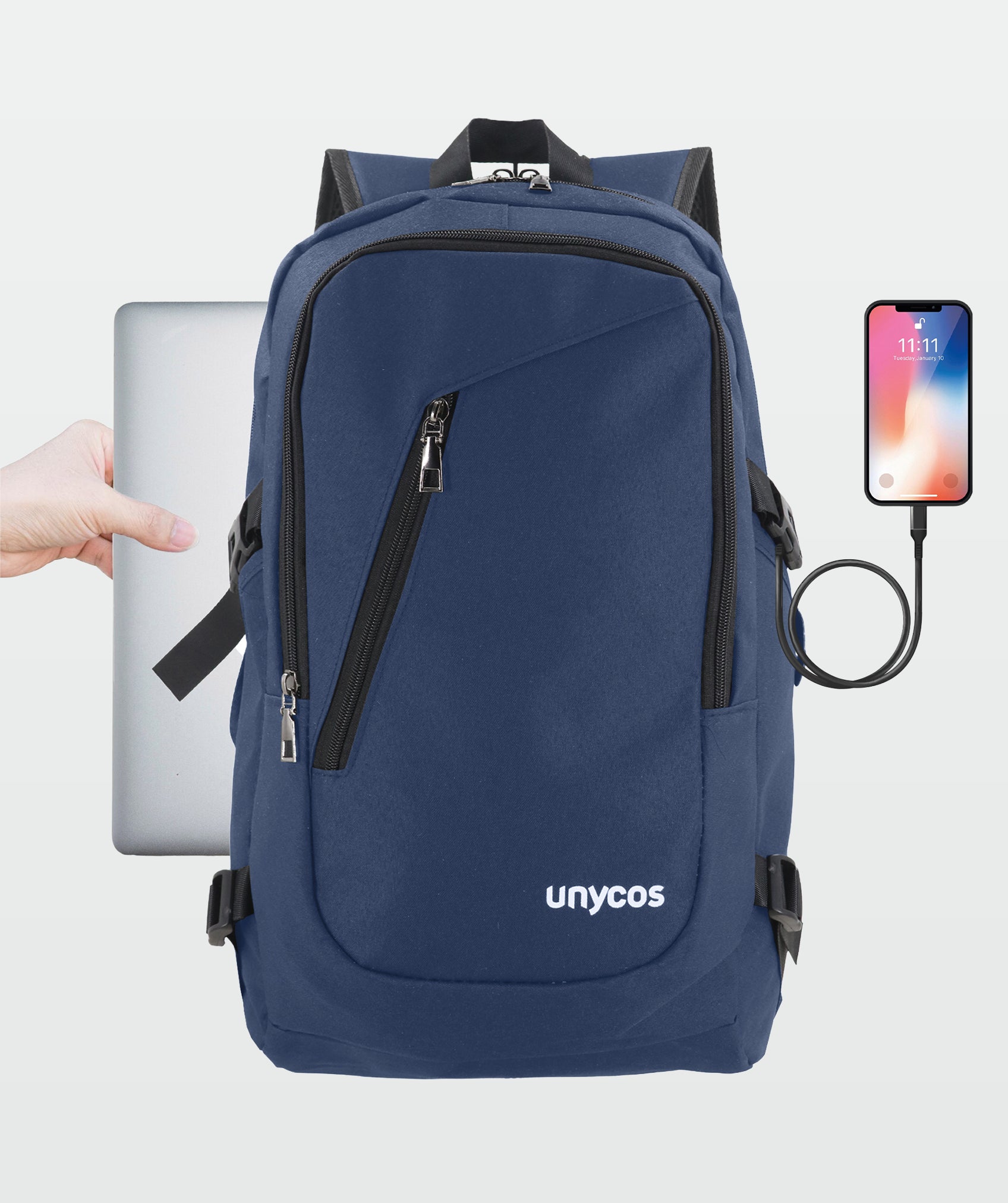 Mochila casual para trabajo, viajes o uso diario