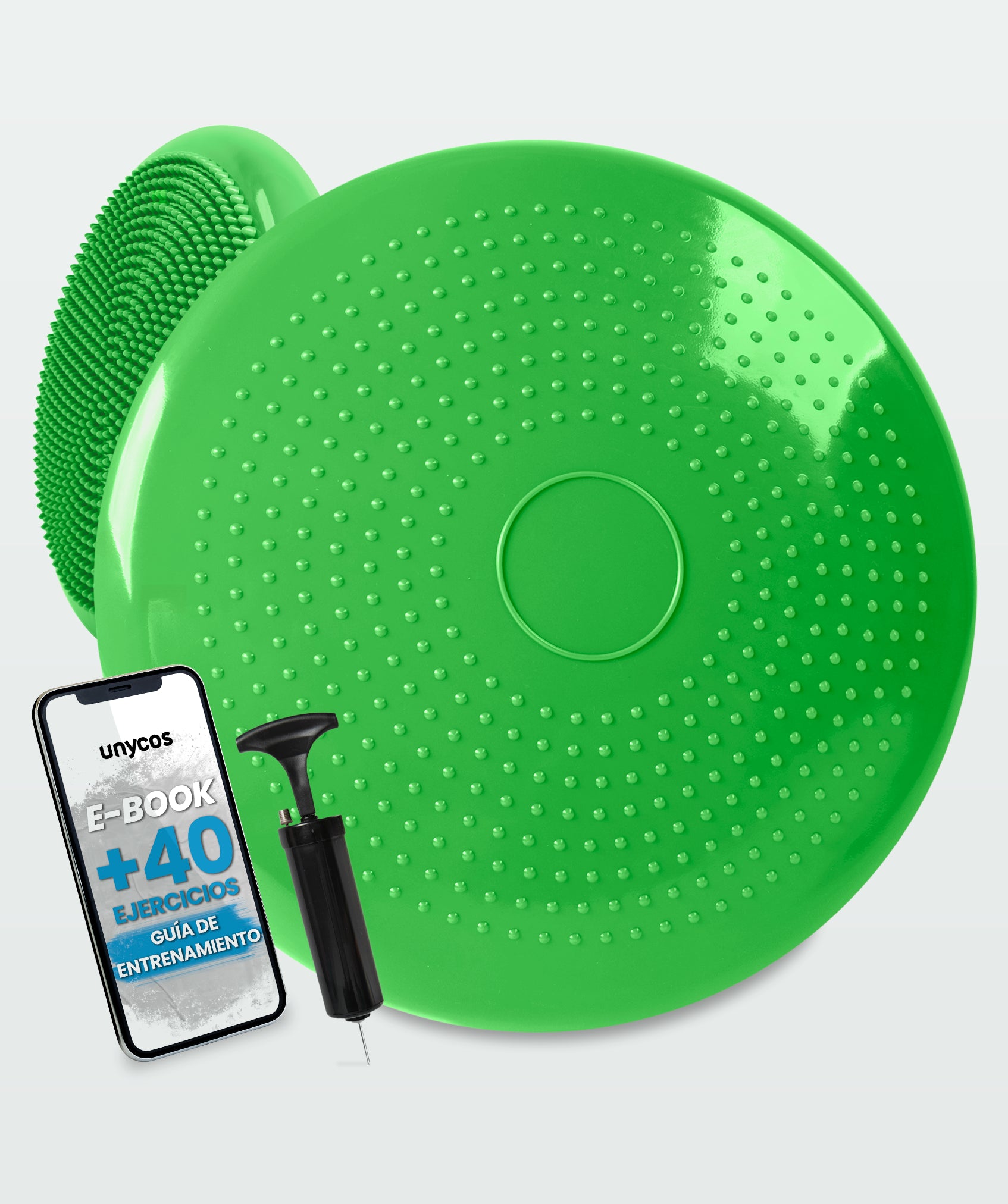 Cojín de yoga antideslizante con bombín: ideal para fitness y rehabilitación