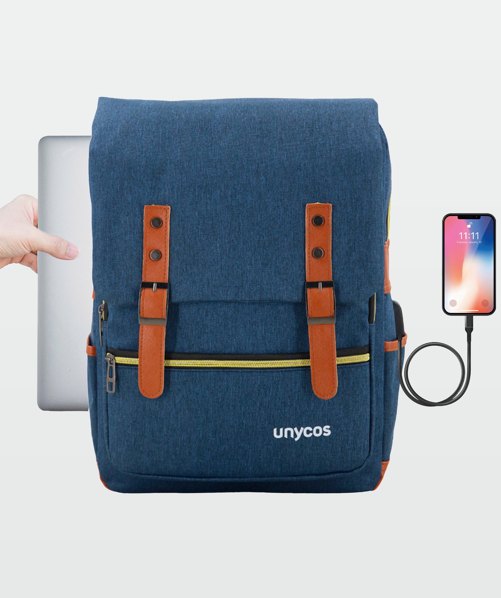 Mochila ergonómica estilo vintage