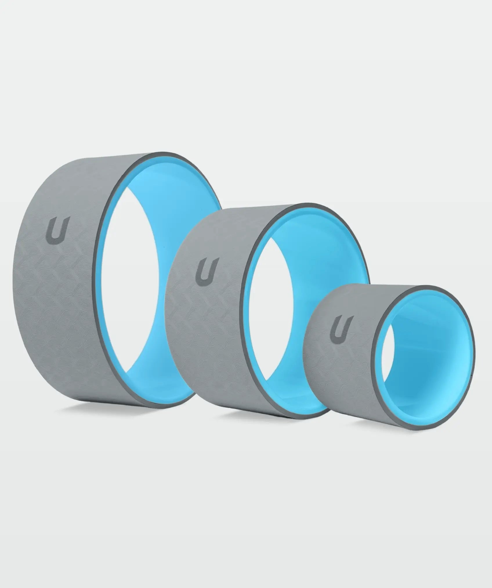 Kit de 3 ruedas de yoga: con diseño antideslizante, resistentes y ligeras