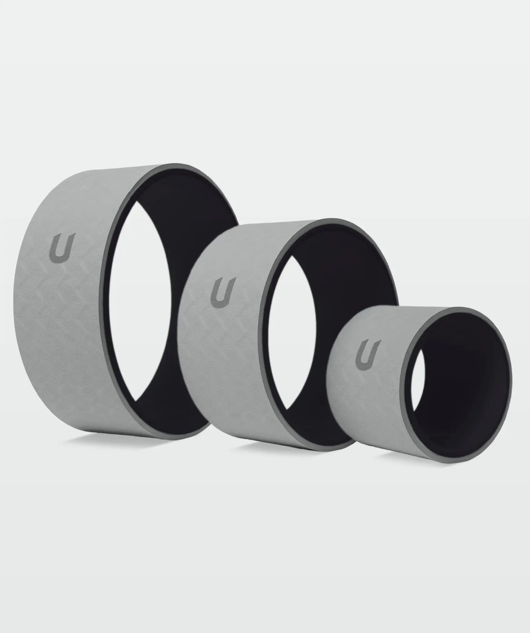 Kit de 3 ruedas de yoga: con diseño antideslizante, resistentes y ligeras