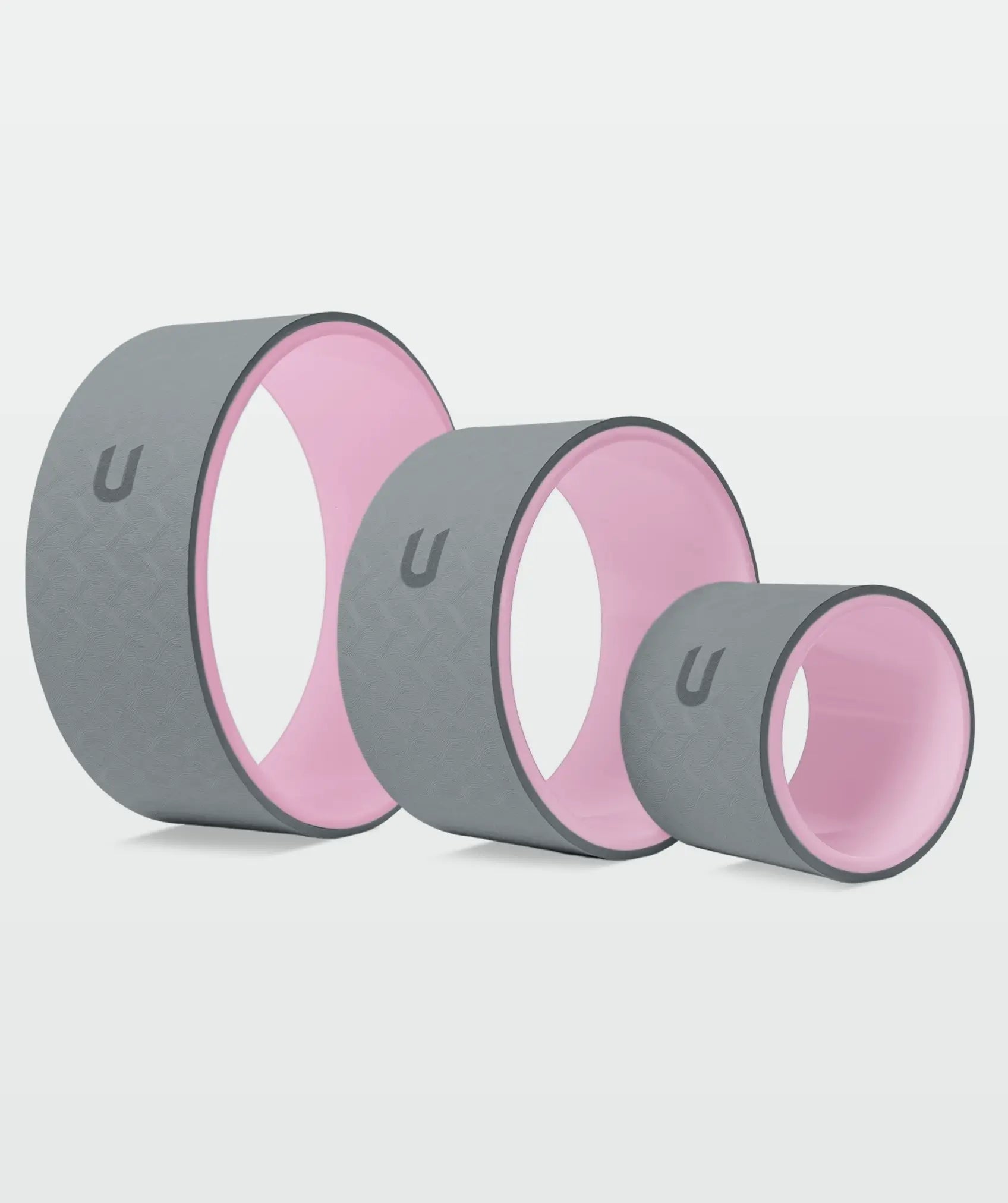 Kit de 3 ruedas de yoga: con diseño antideslizante, resistentes y ligeras