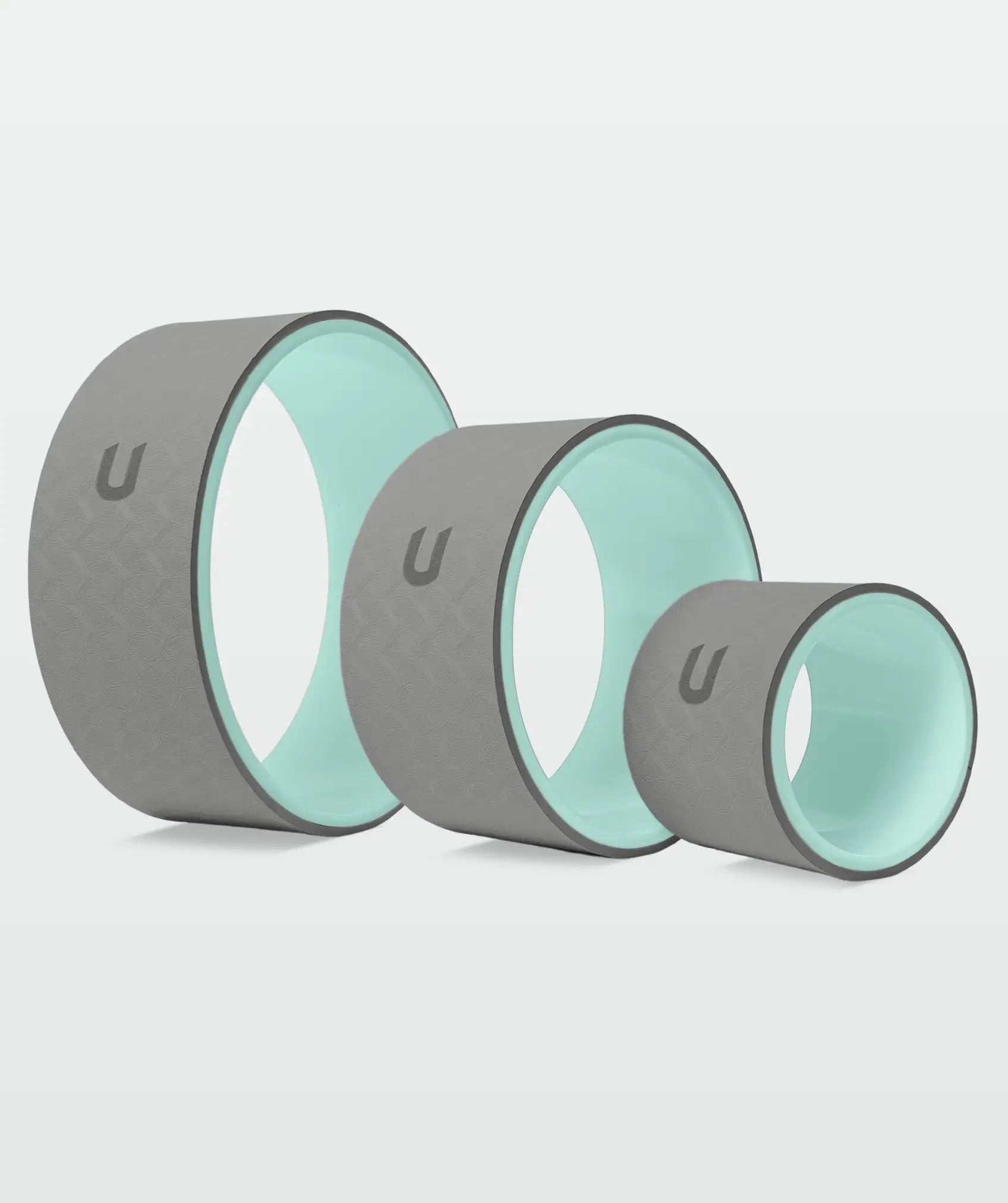 Kit de 3 ruedas de yoga: con diseño antideslizante, resistentes y ligeras