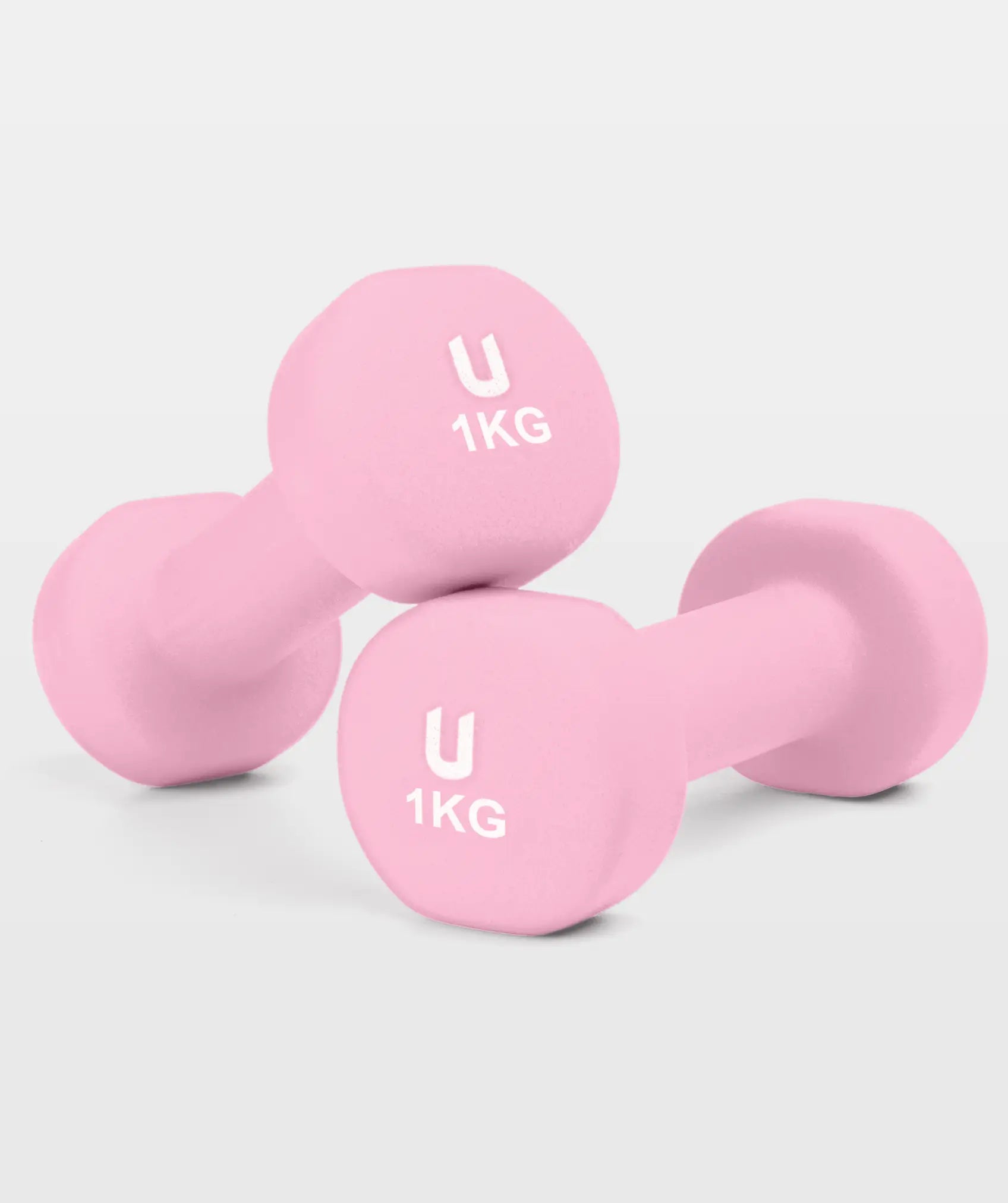 Juego de 2 mancuernas de neopreno 1-10Kg con diseño redondo