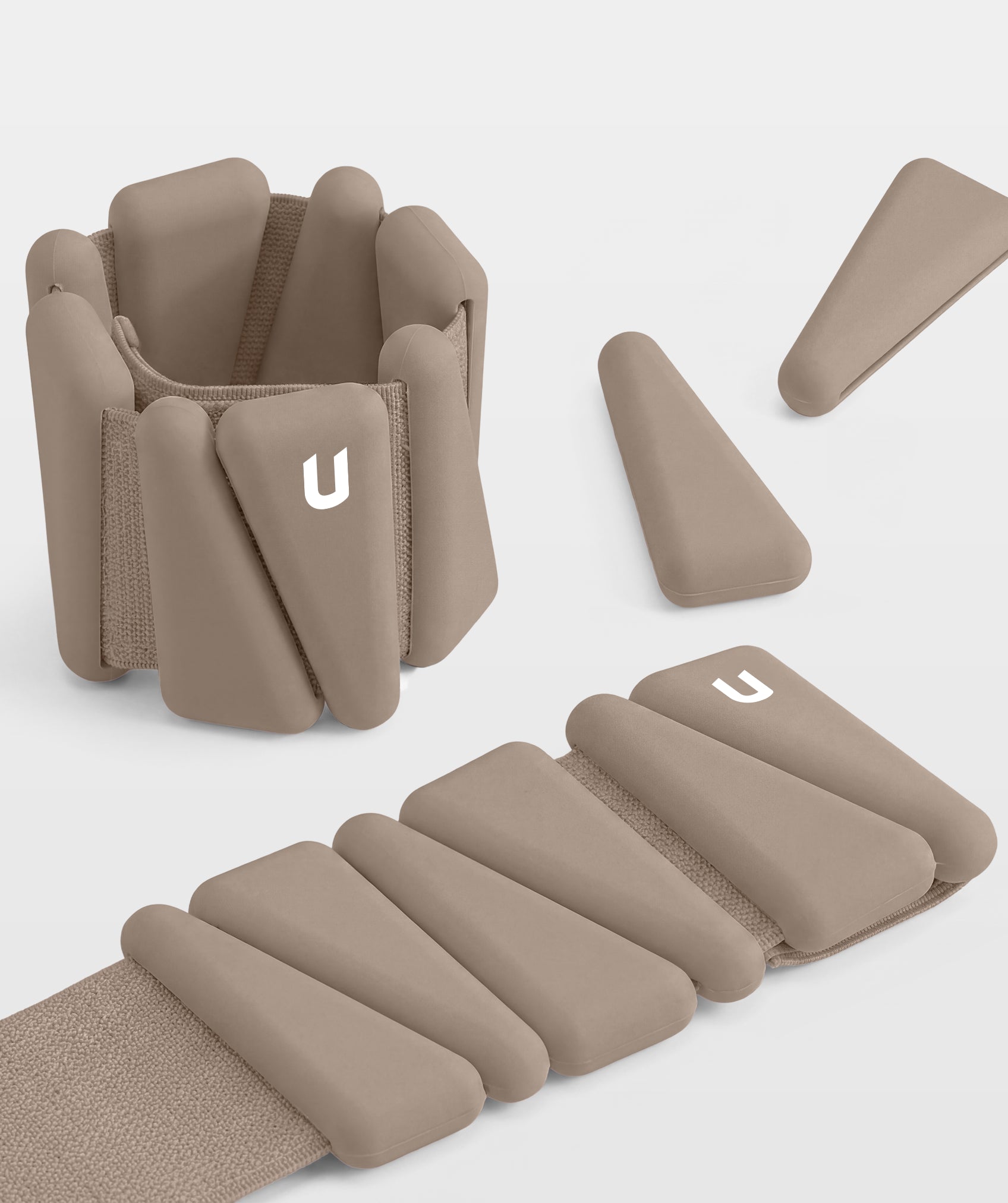 Set de tobilleras y muñequeras con peso triangular