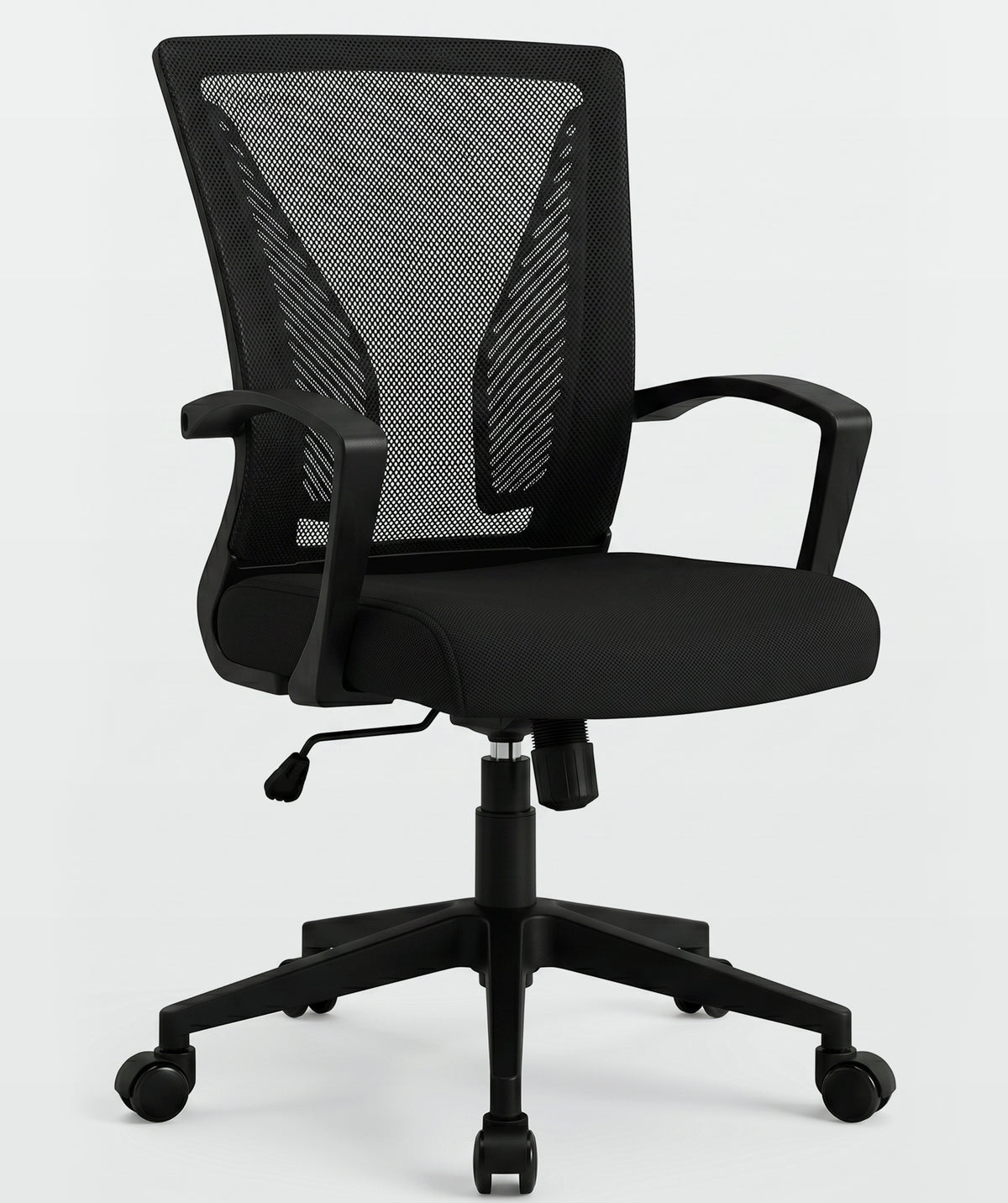 Silla de oficina reclinable con respaldo curvado