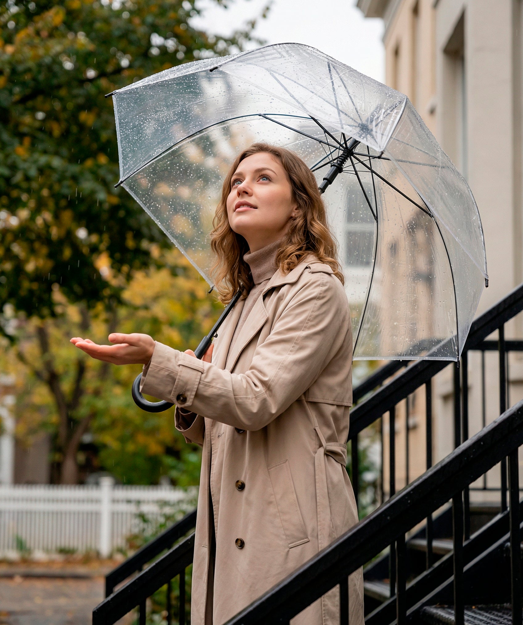 Paraguas transparente