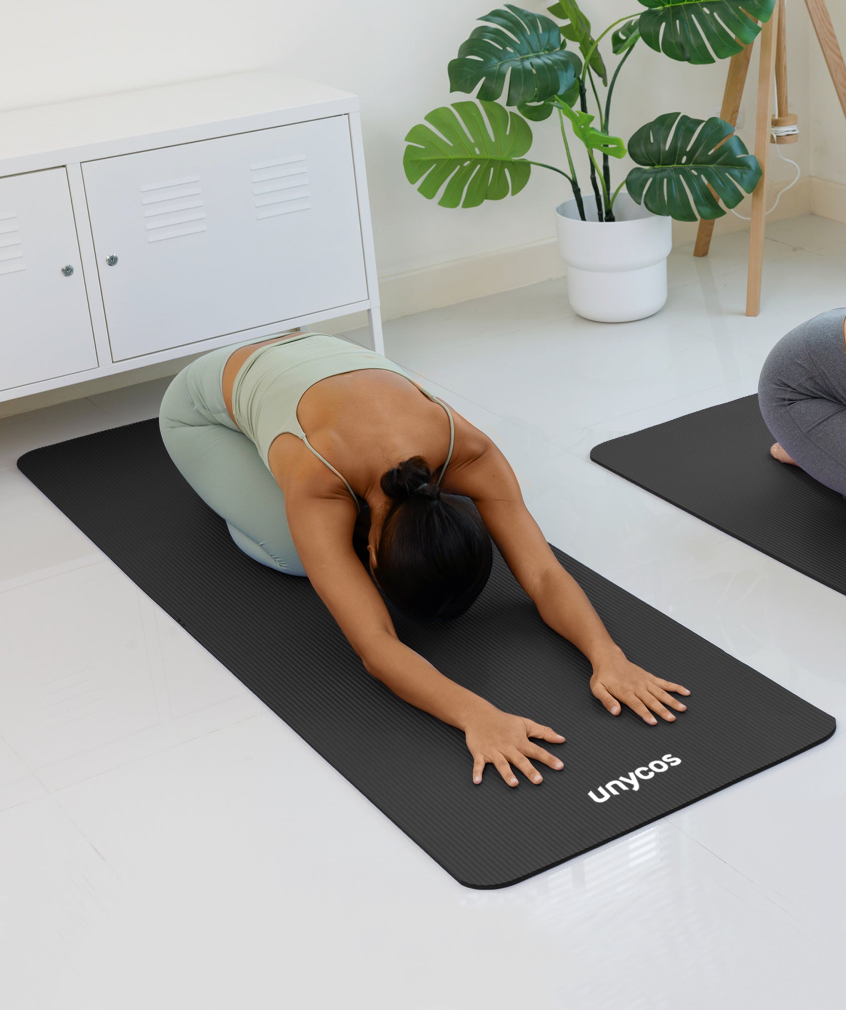 Esterilla de yoga, pilates y fitness: colchoneta NBR antideslizante de alta densidad