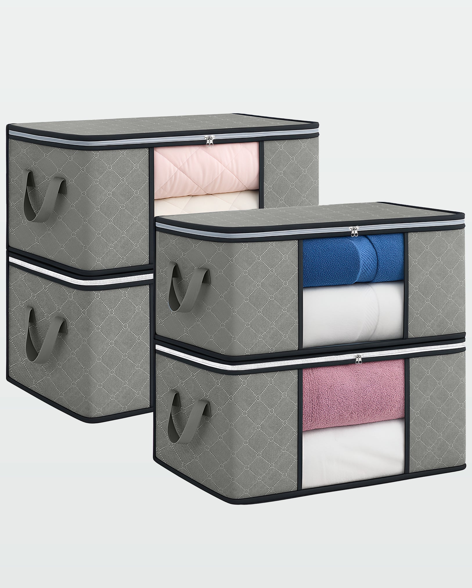 Cajas de almacenamiento (por 4 unidades)