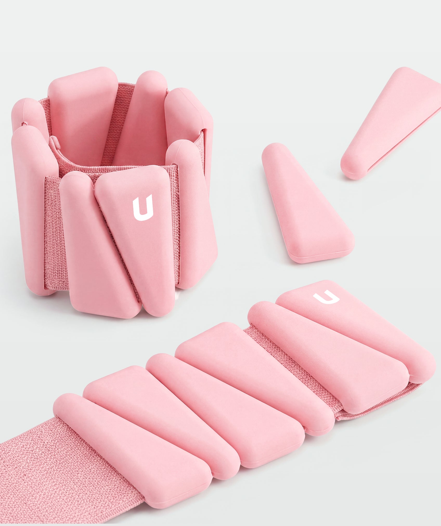 Set de tobilleras y muñequeras con peso triangular
