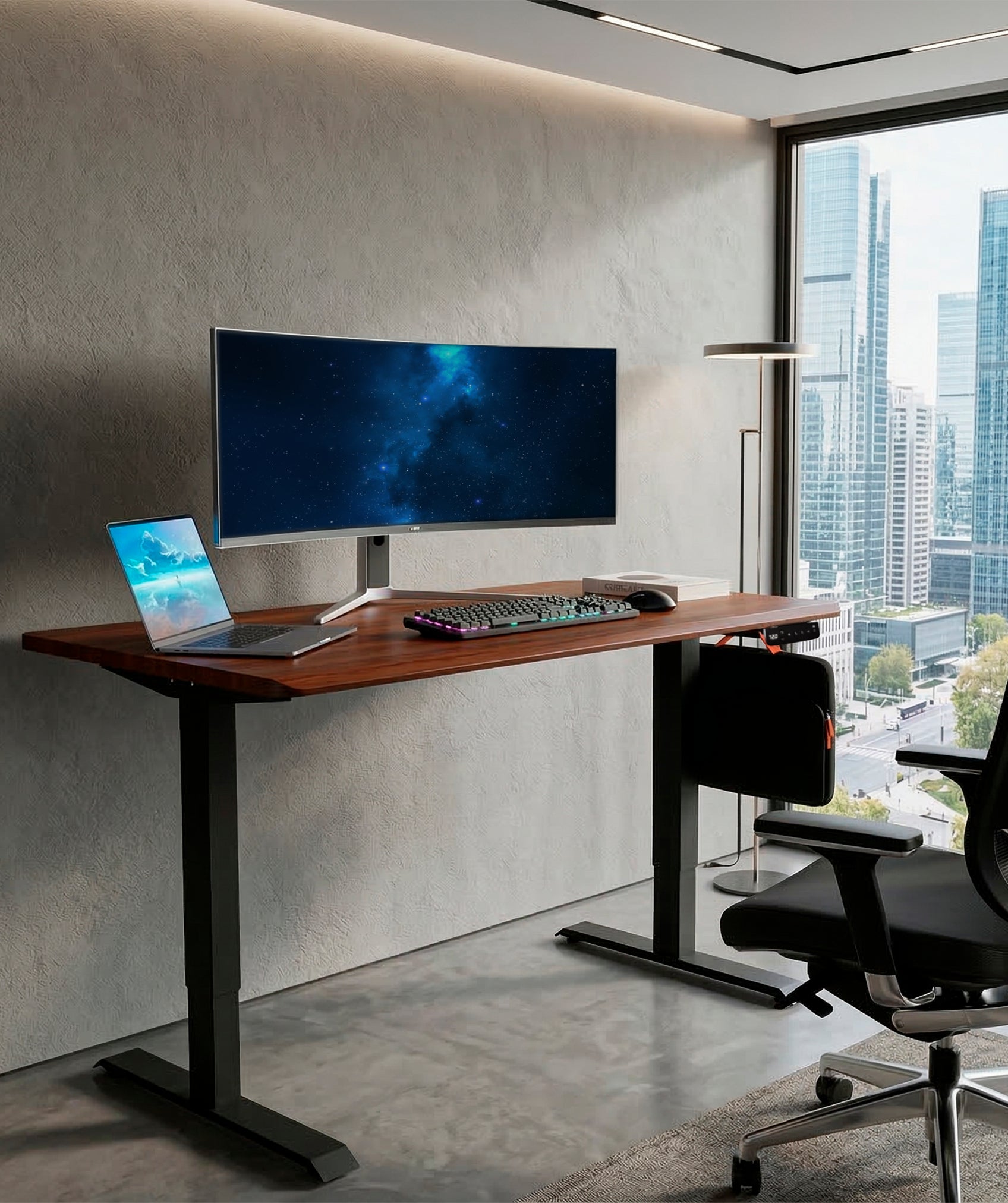 Escritorio elevable Core One: incluye control LED