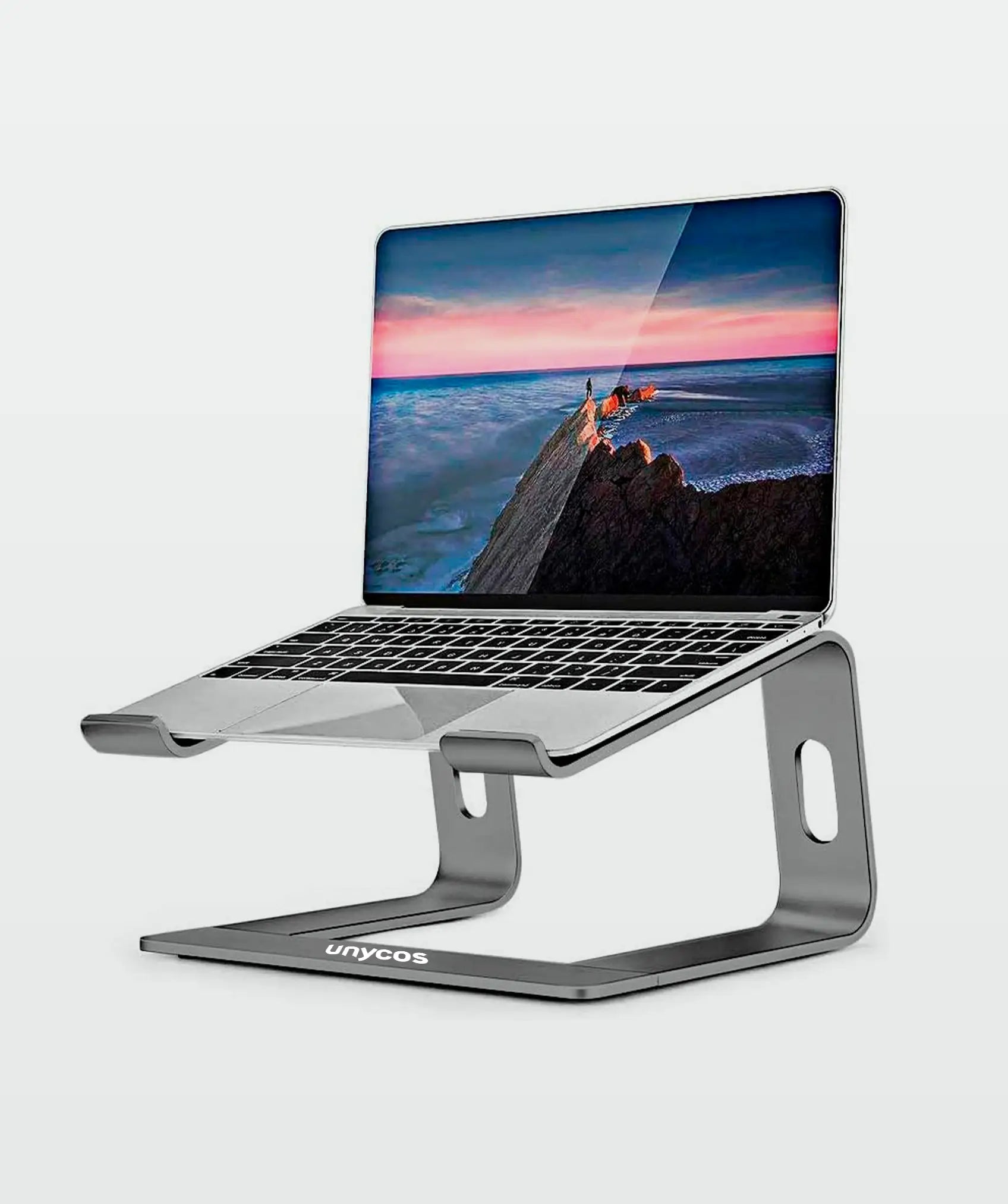 Soporte de aluminio para ordenador portátil