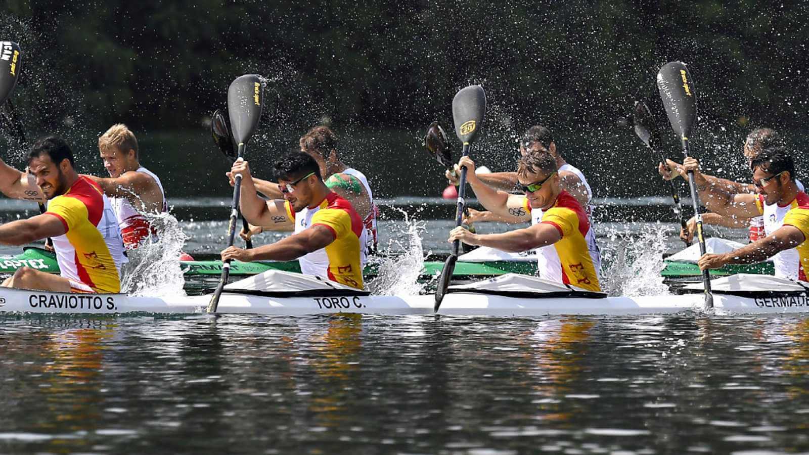 España compitiendo en el Mundial de Piragüismo en Aguas Tranquilas 2019. 