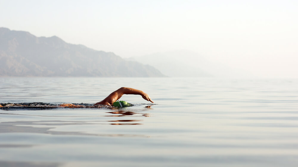 Nadador en aguas abiertas